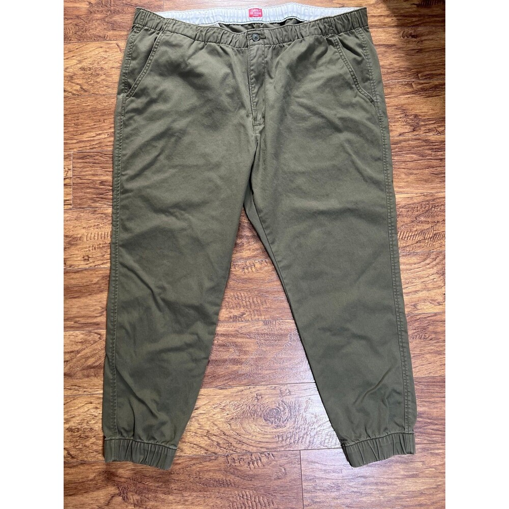 Levi's XX Chino Baggy Joggers Pant Mens 2XL Olive Green Drawstring Stretch